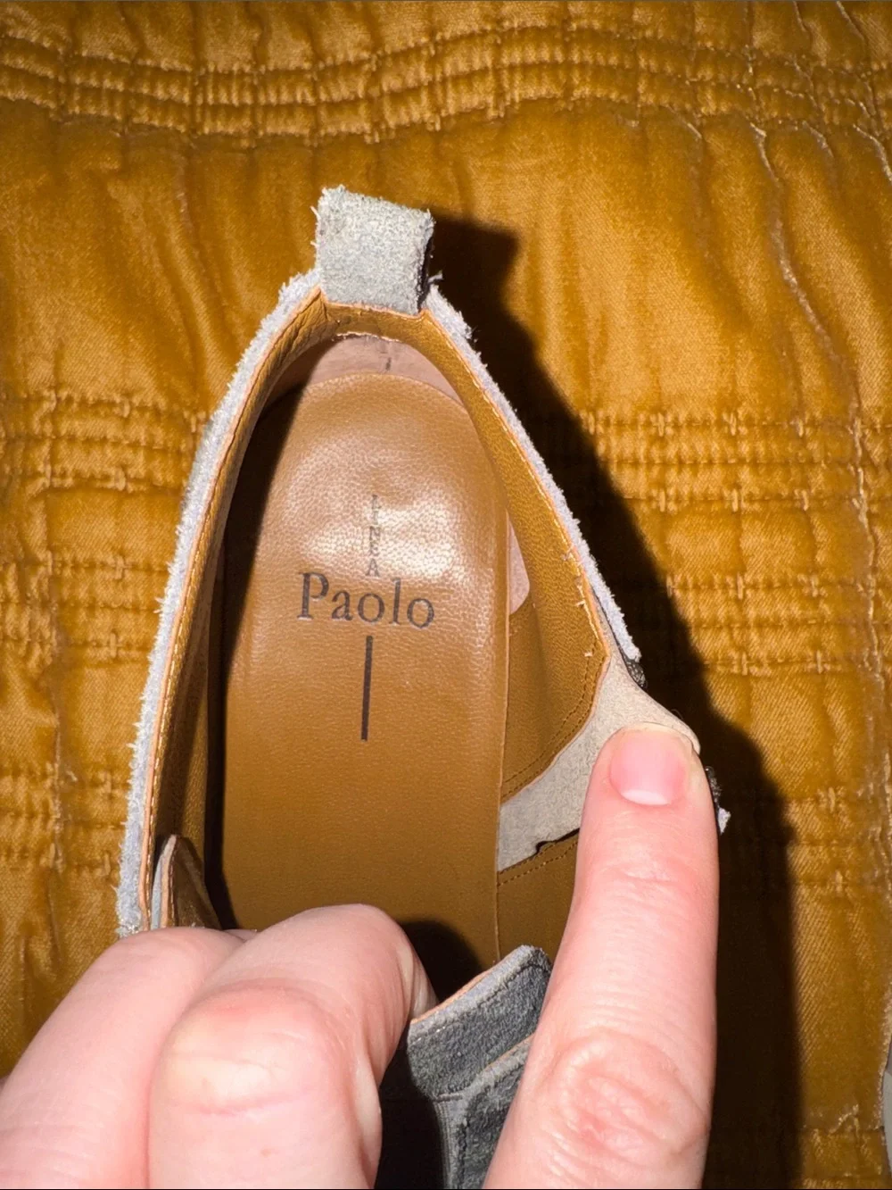 Paolo Green Camo Wedge Slip-On Sneakers